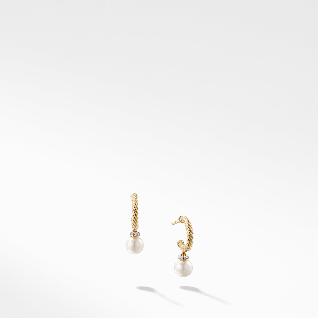 Solari Hoop Earrings with Diamonds in 18K Gold