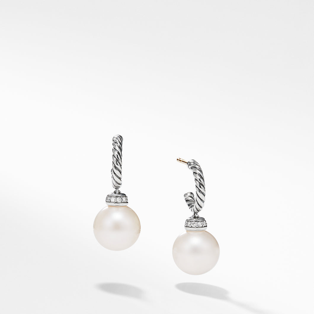 Solari Hoop Earrings with Diamonds