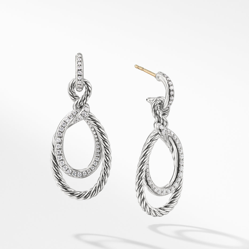 Continuance Drop Earrings with Diamonds