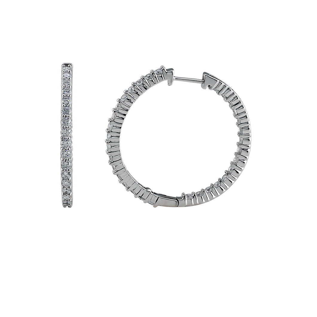 Inside Out Lab Grown Diamond Hoop Earrings