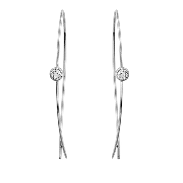Phoenix Lab-Grown Diamond Hoop Earrings - Sterling Silver (.40 ct. tw.)