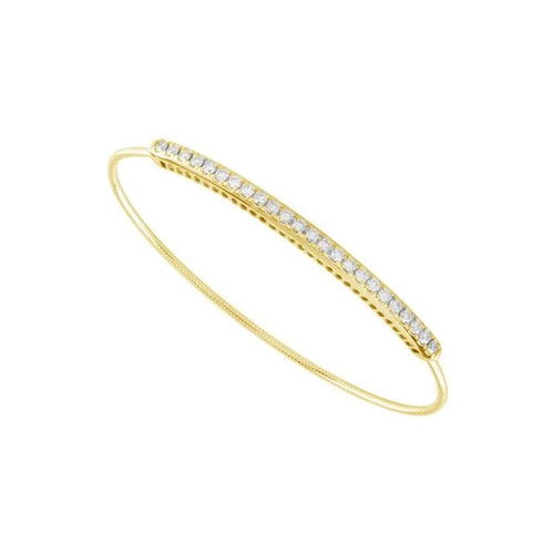 diamond flexible bangle