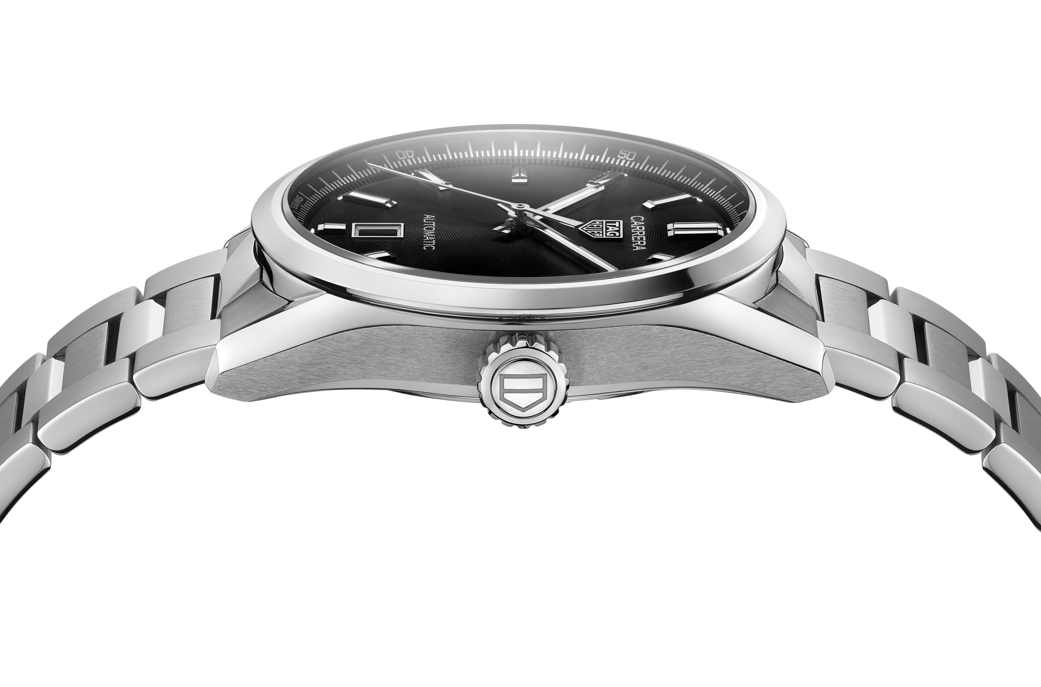 TAG Heuer Carrera Calibre 5 Automatic Black Steel Watch – Little
