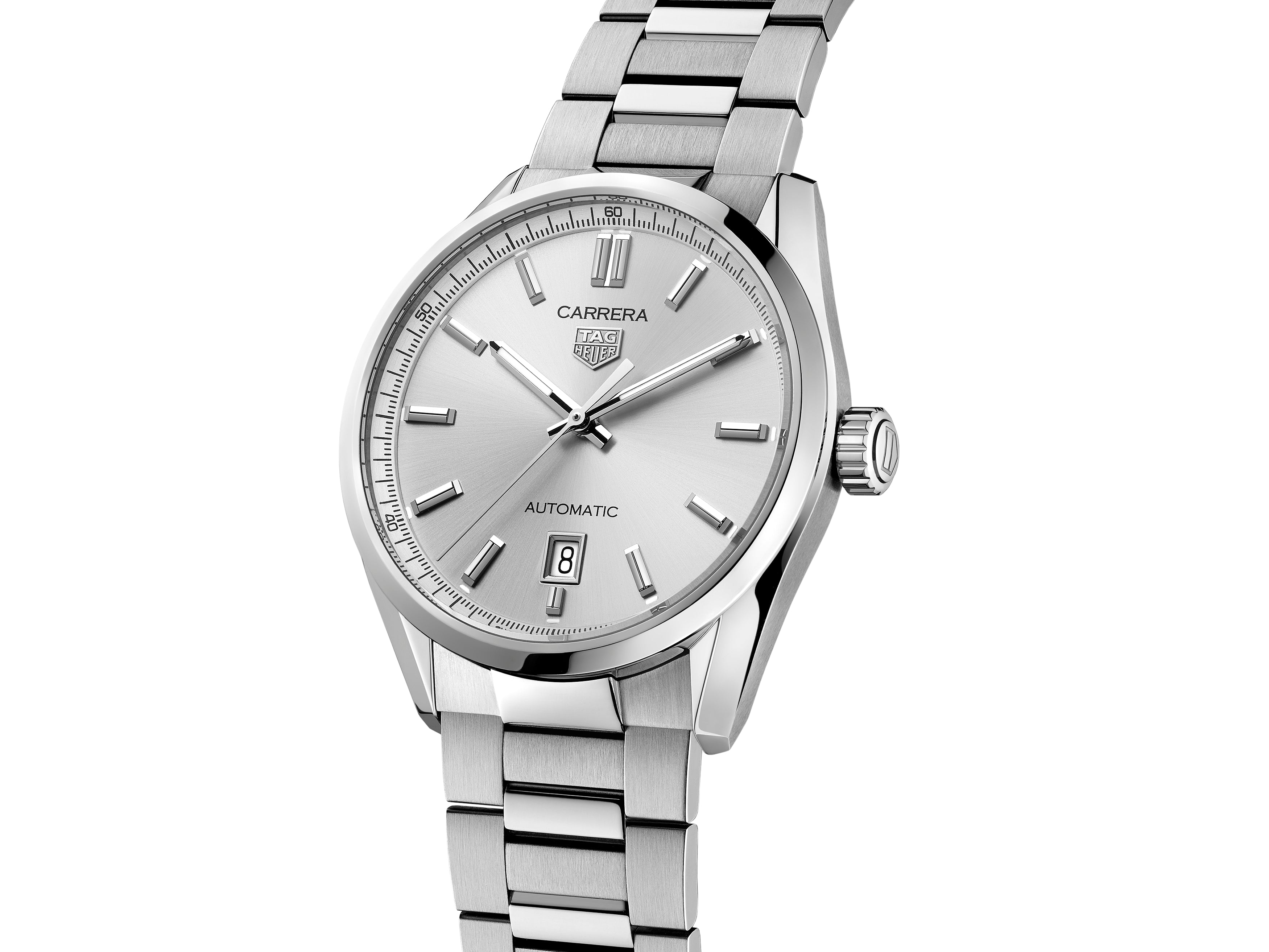 TAG Heuer Carrera Calibre 5 Automatic Grey Steel Watch – Little