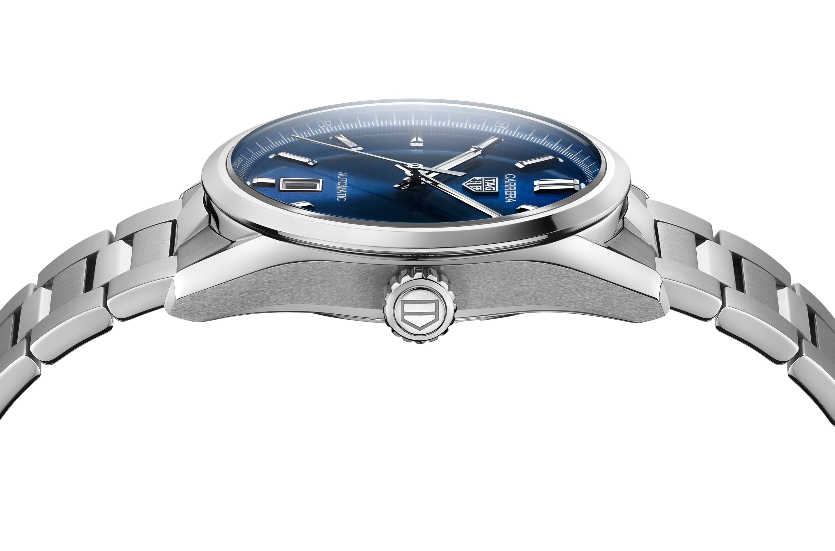 TAG Heuer Carrera Calibre 5 Automatic Blue Steel Watch – Little