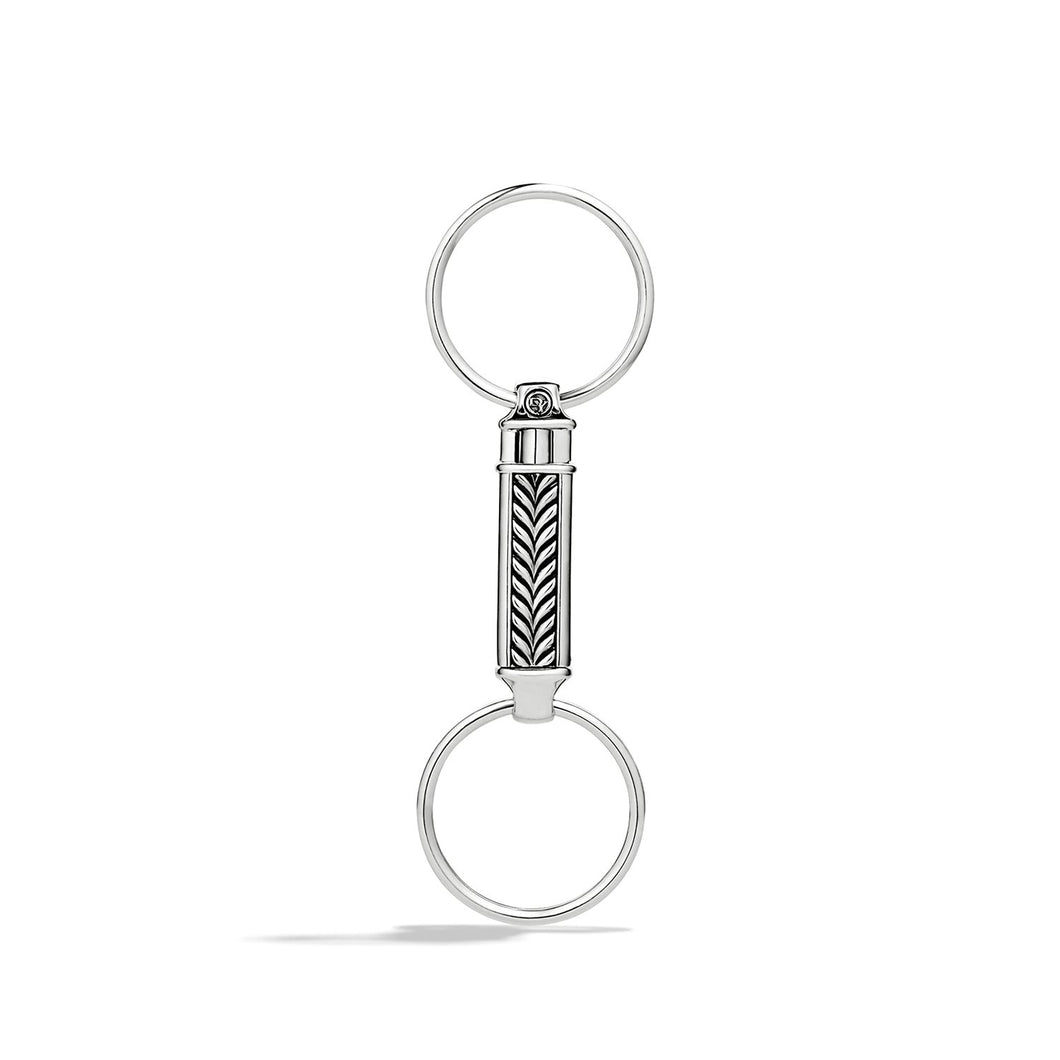 Chevron Valet Key Chain