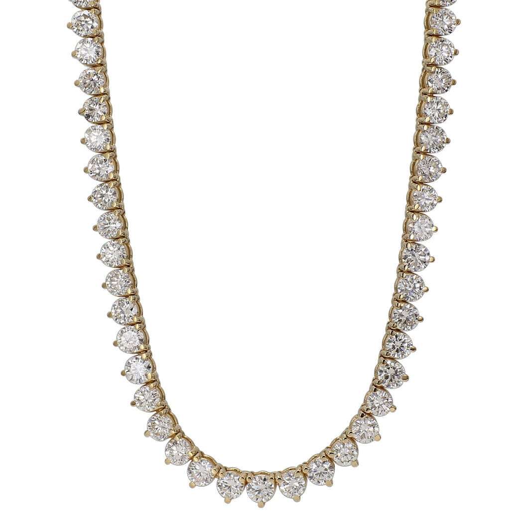 15.00 ctw. Lab-Created Diamond Set Tennis Necklace 17.5