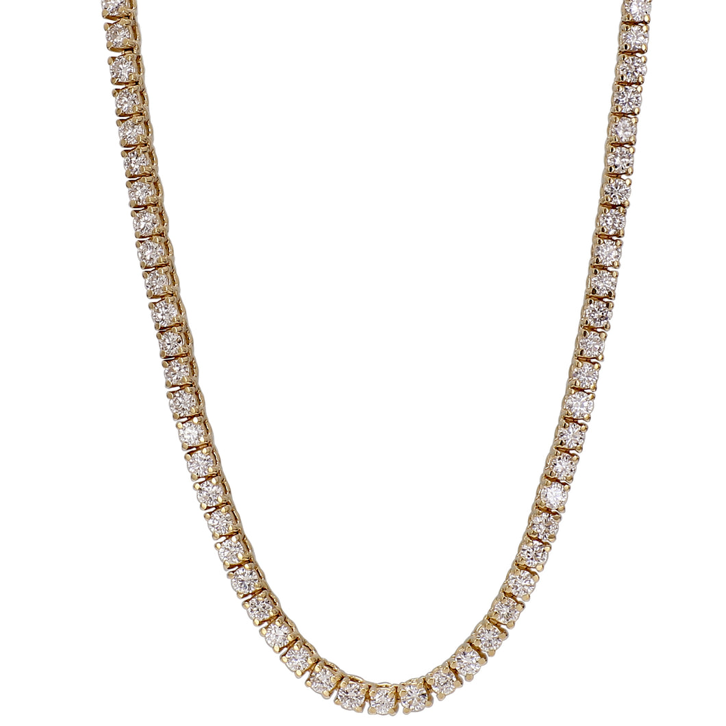 6.00 ctw. Lab-Created Diamond Set Tennis Necklace 17.5