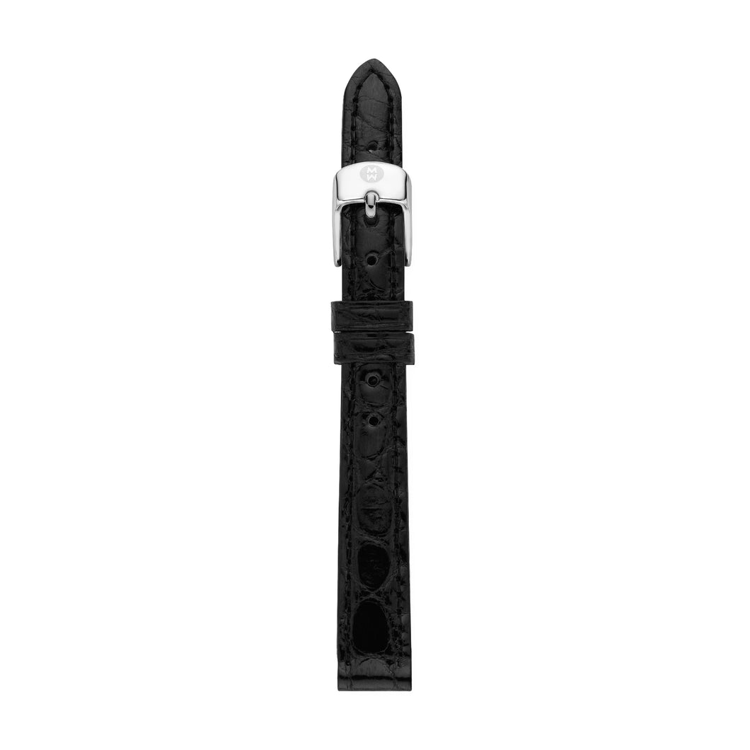 12mm Black Alligator Strap