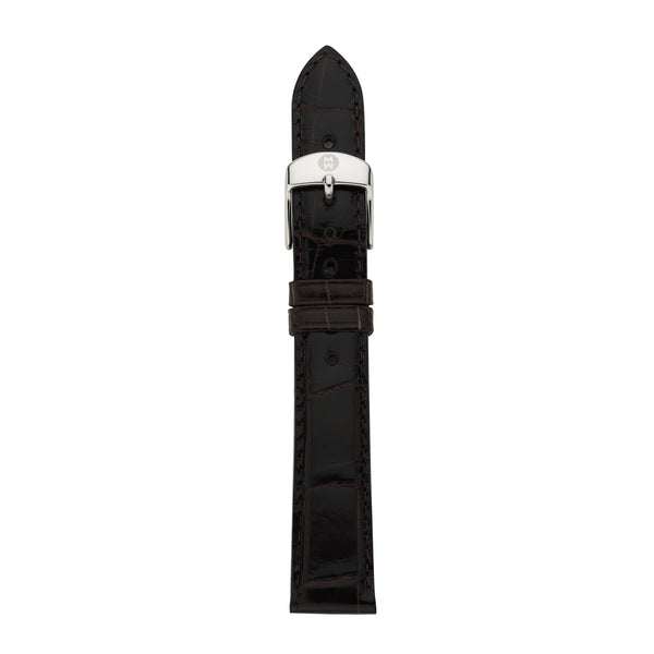 16mm Espresso Alligator Strap