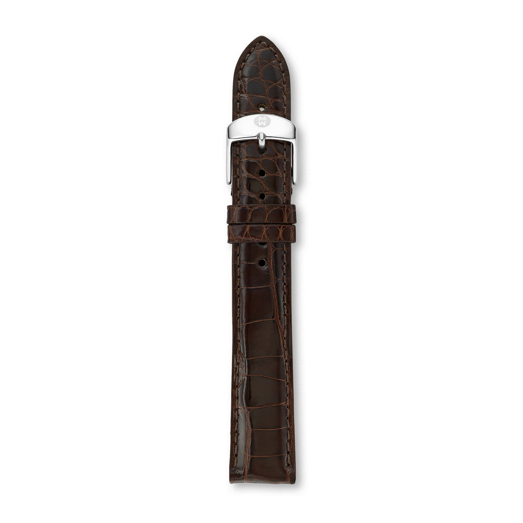 18mm Espresso Leather Strap