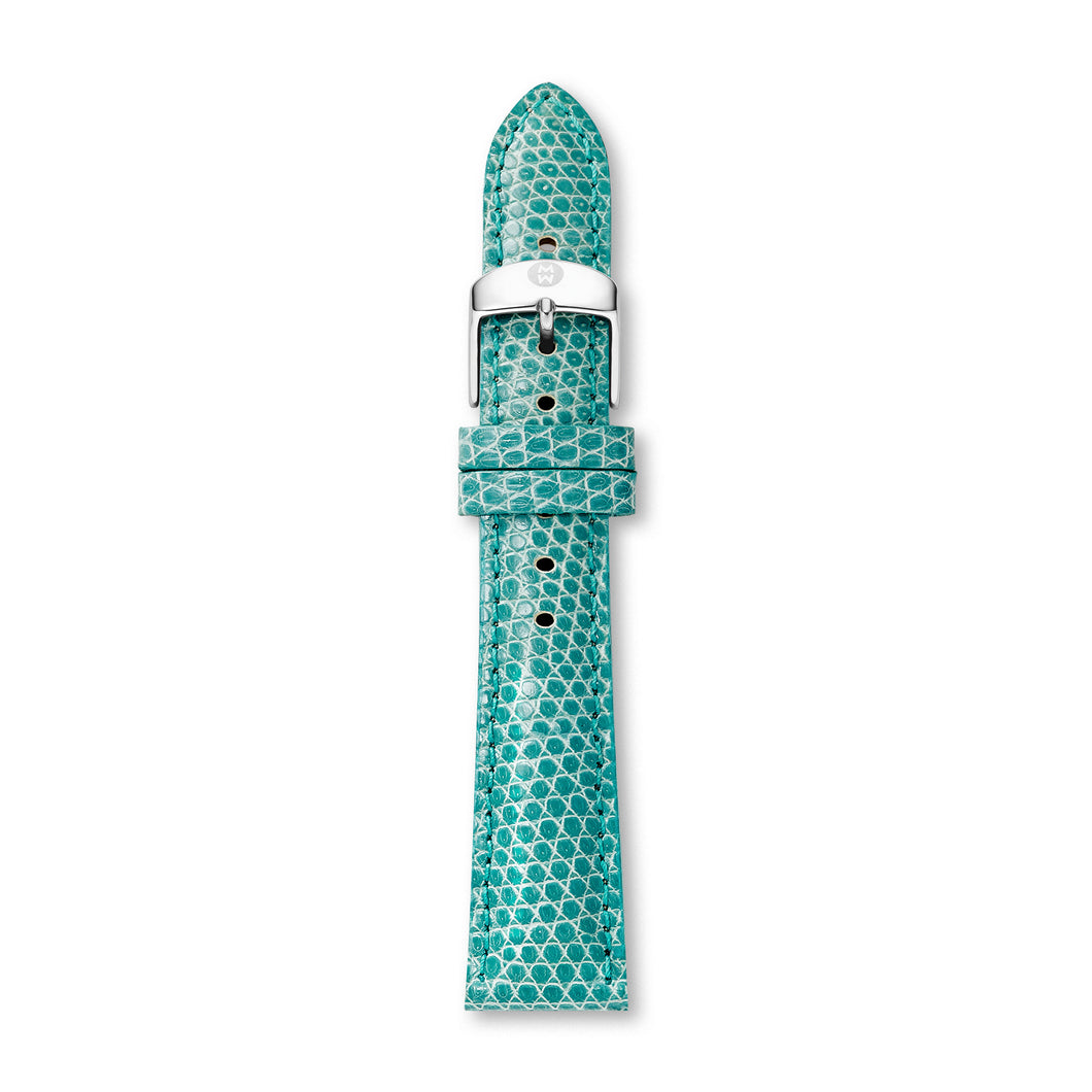 18mm Teal Green Lizard Strap