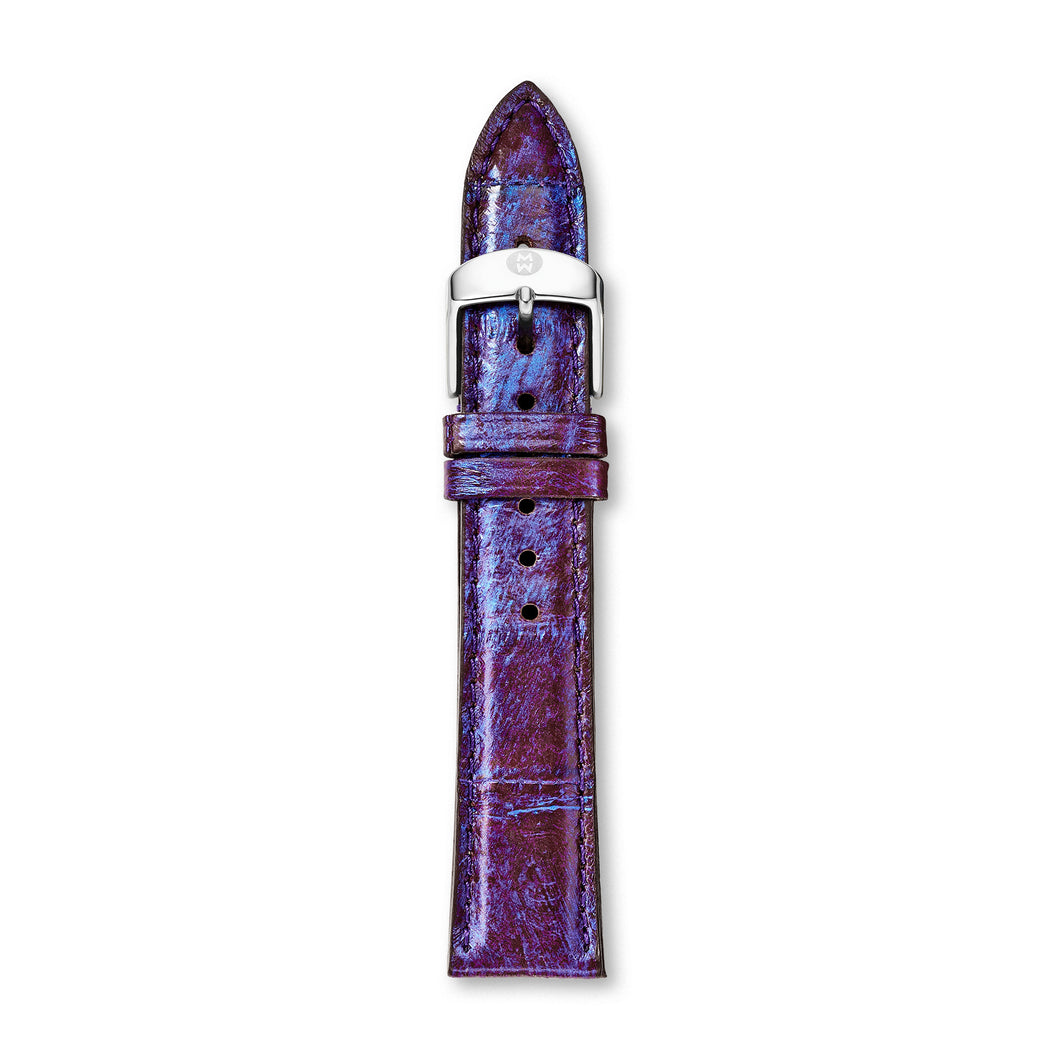 18mm Purple Snakeskin Strap