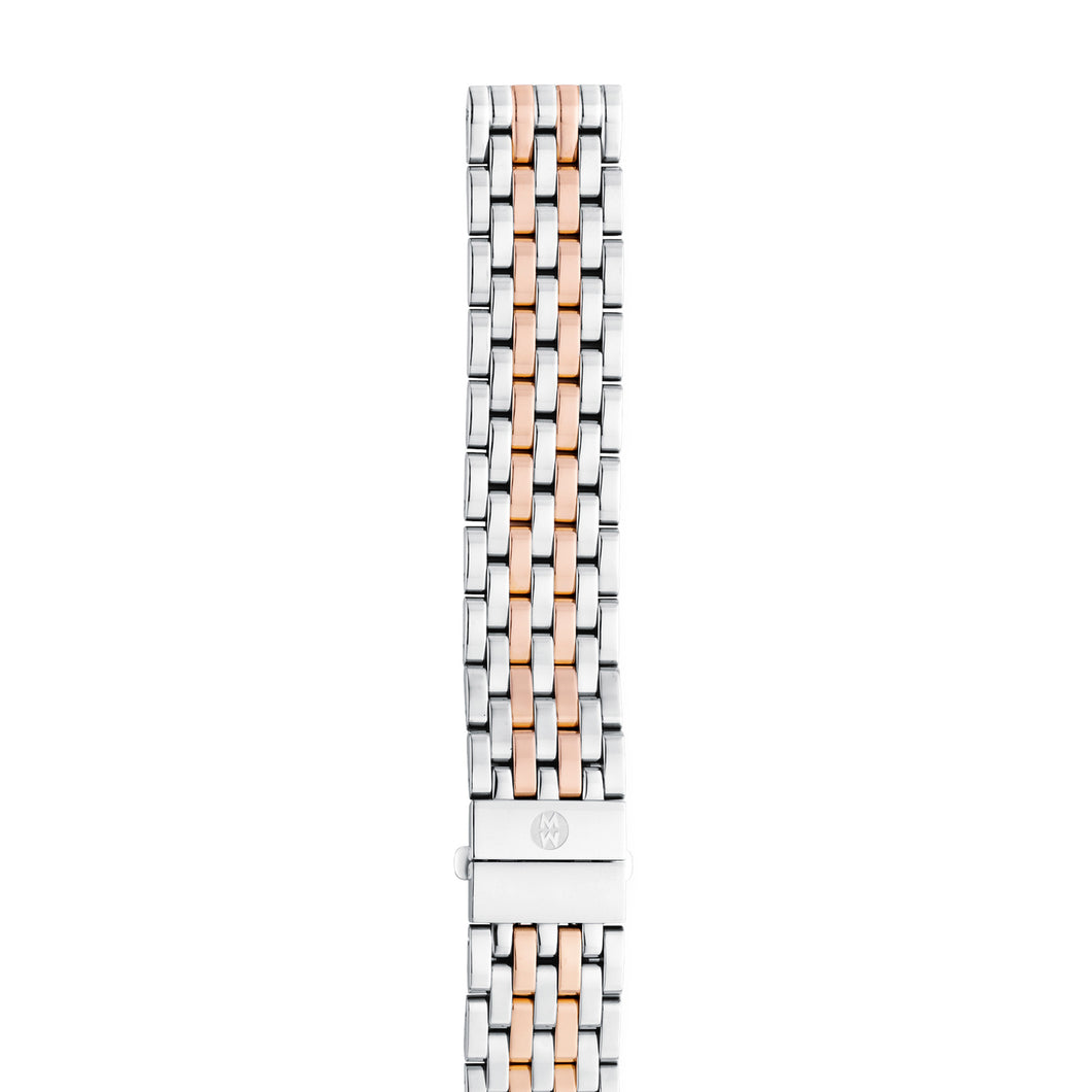 18mm Deco 7-Link Rose Gold Two-Tone Bracelet