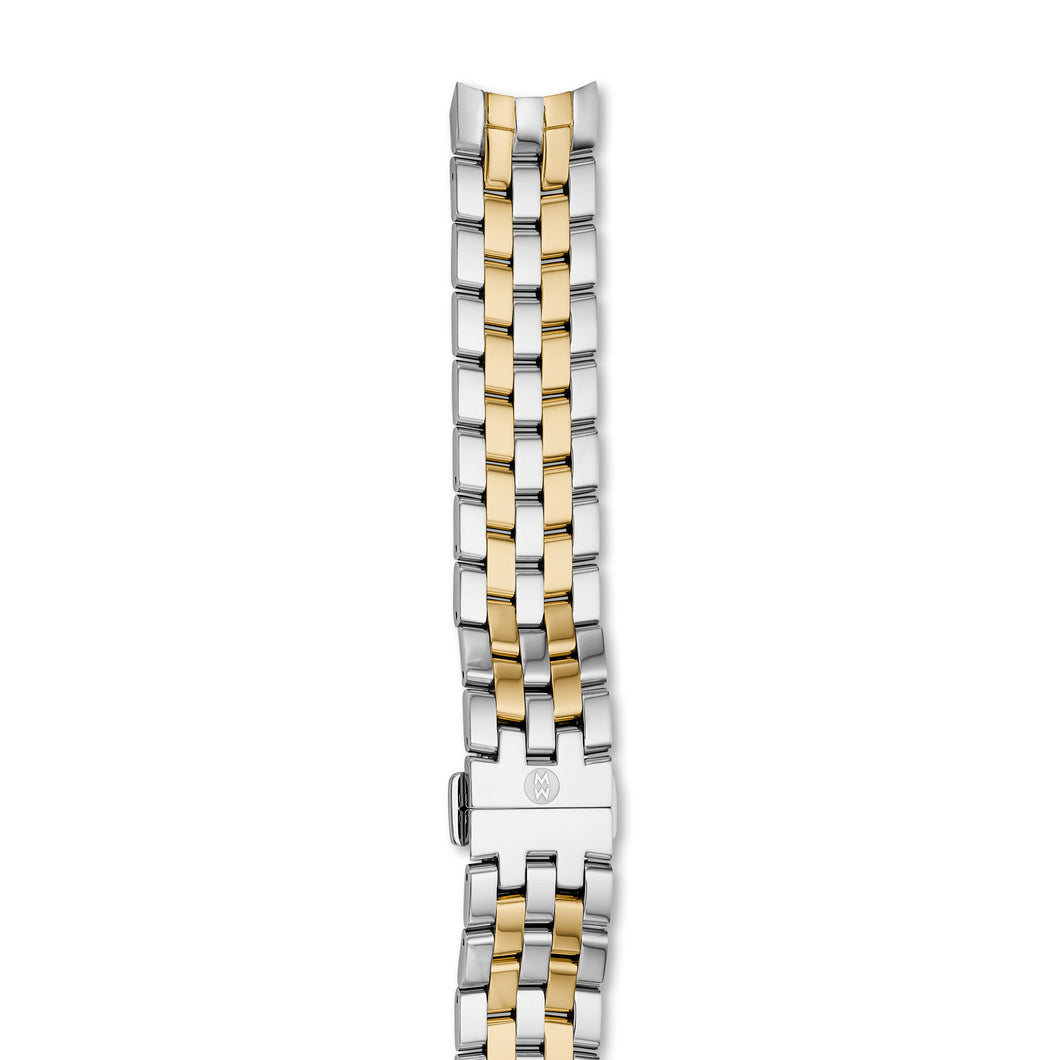18mm Belmore Two Tone 5 Link Bracelet