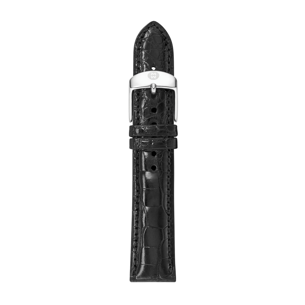 20mm Black Alligator Strap
