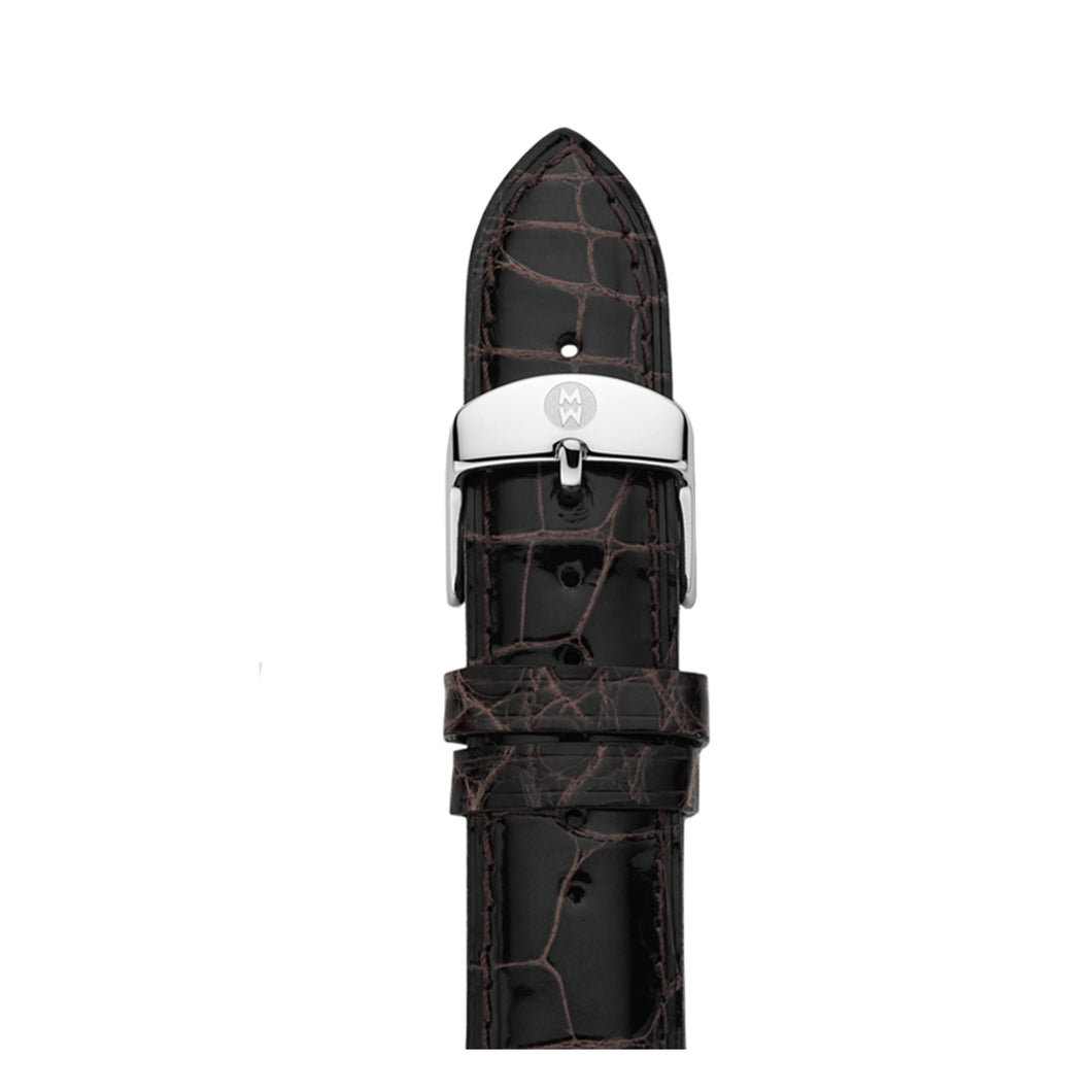 20mm Espresso Alligator Strap