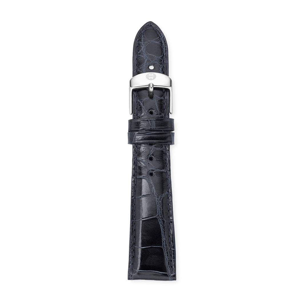 20mm Navy Alligator Strap