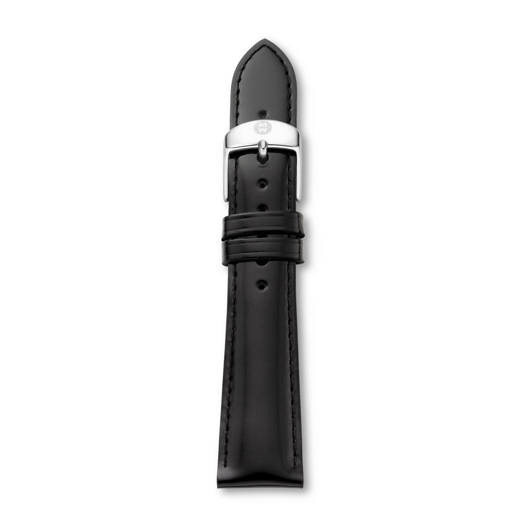 20mm Black Patent Leather Strap Little Switzerland