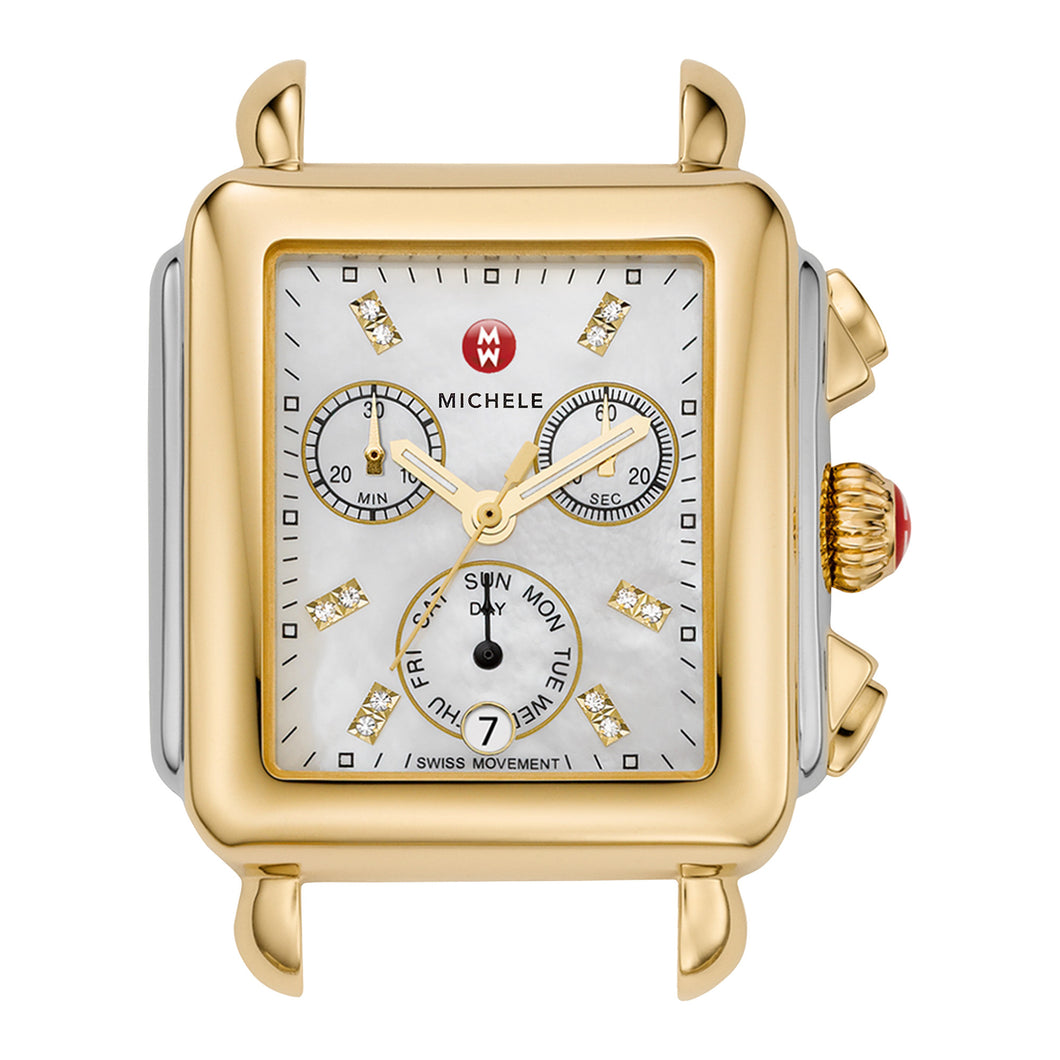 Deco Two-Tone Stainless Steel Watch Head