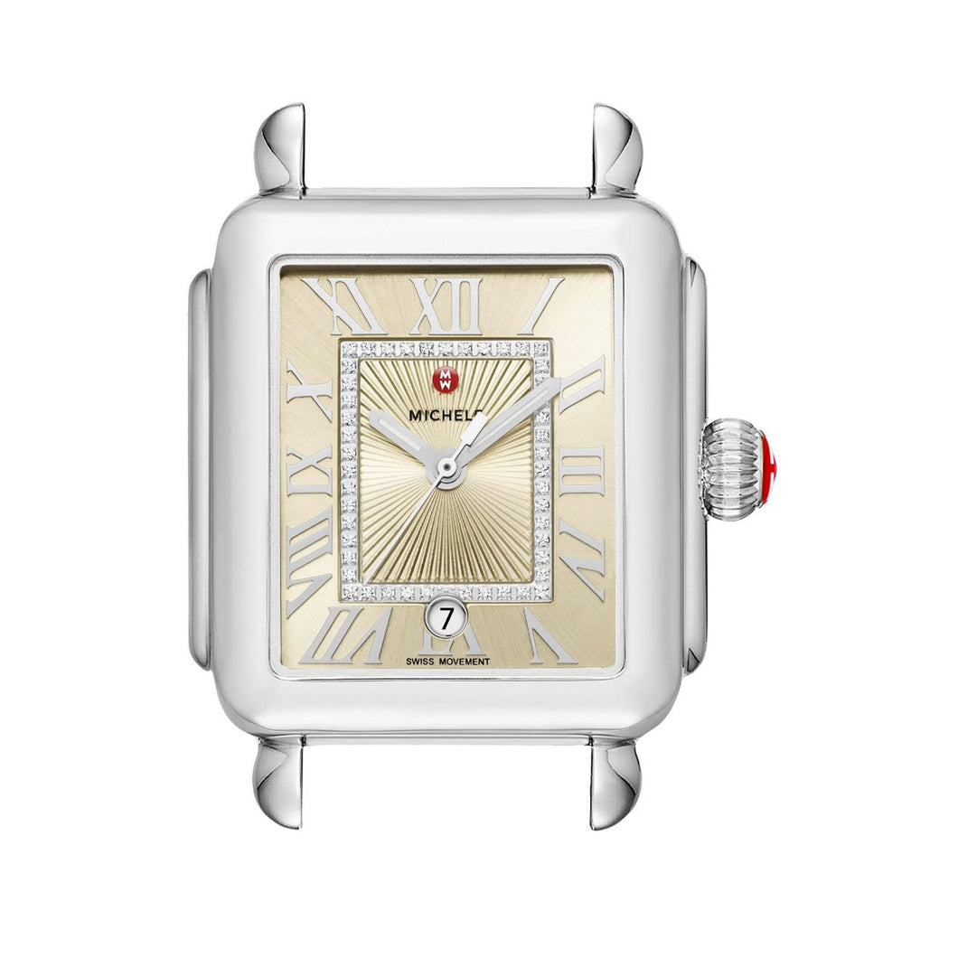 Deco Madison Stainless-Steel Champagne Diamond Dial