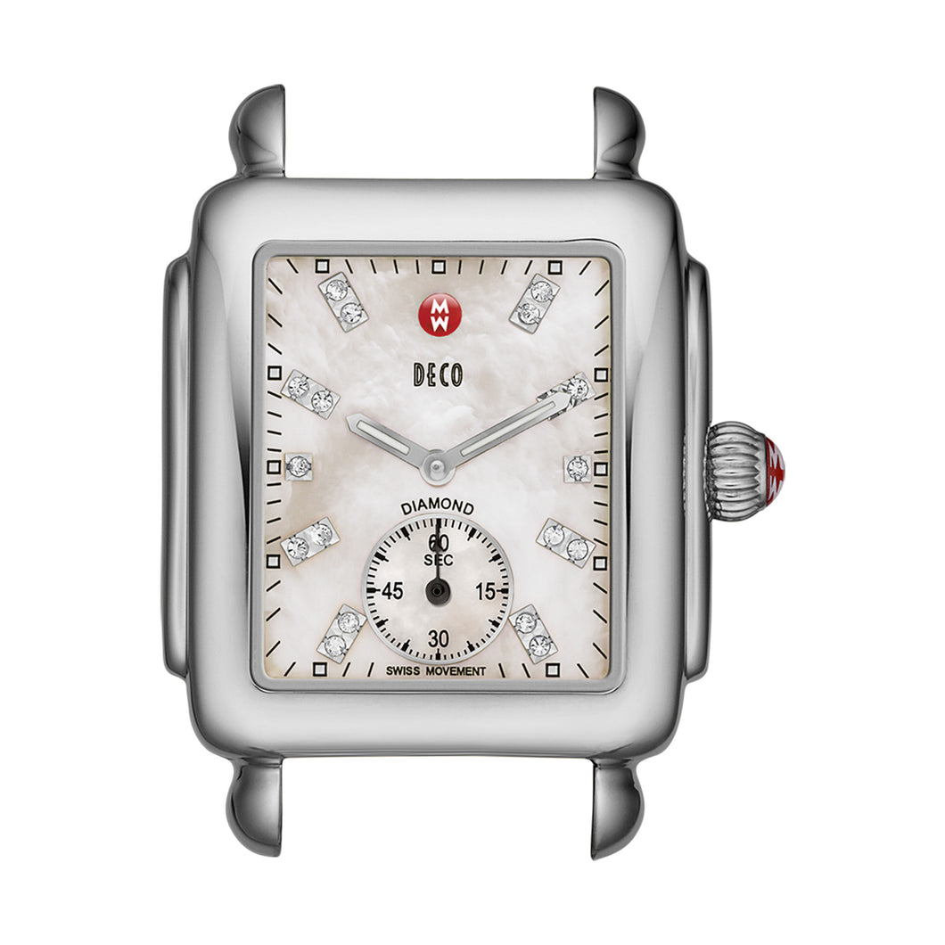 Deco Diamond Dial Mother of Pearl Watch Head