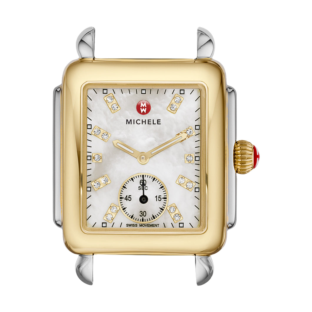 Deco 16 Two-Tone Quartz Mother of Pearl Watch Head
