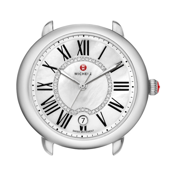 Serein Quartz Mother of Pearl Watch Head with Diamonds