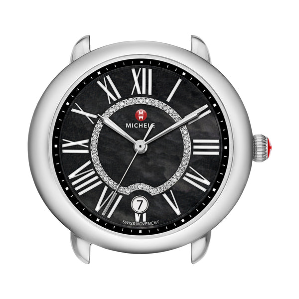 Serein 16 Analog Display with Diamonds Quartz Silver Watch Head