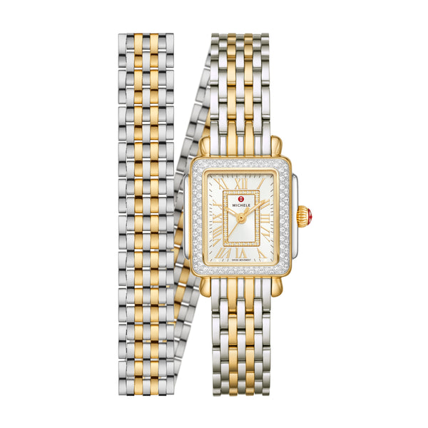 Deco Mini Two-Tone 18k Gold Diamond Watch