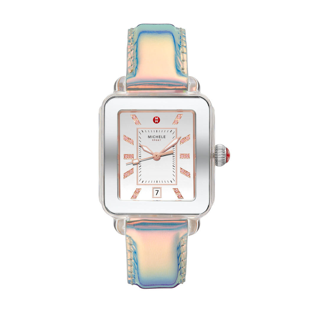 Deco Sport Stainless Topaz Dial Watch