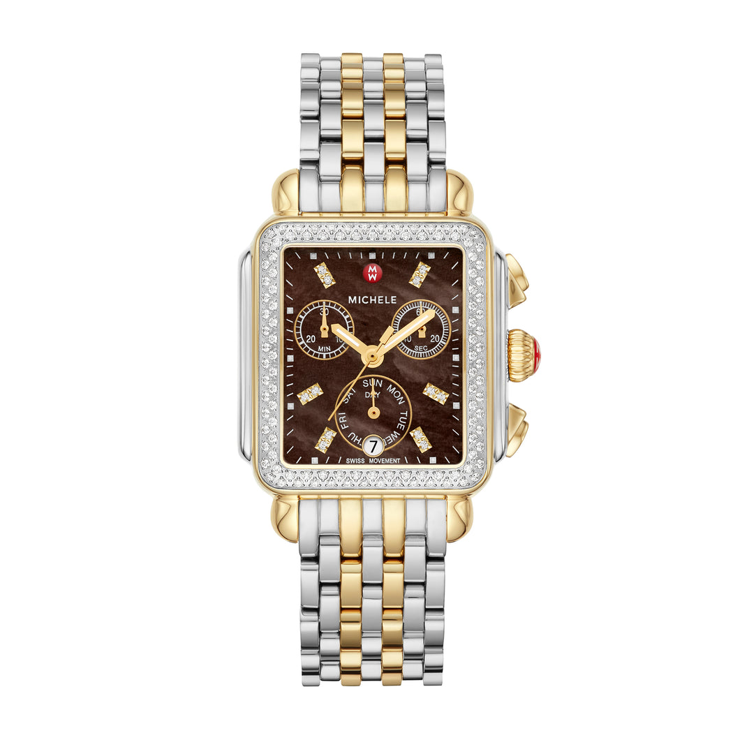 Signature Deco Two-Tone Diamond Watch