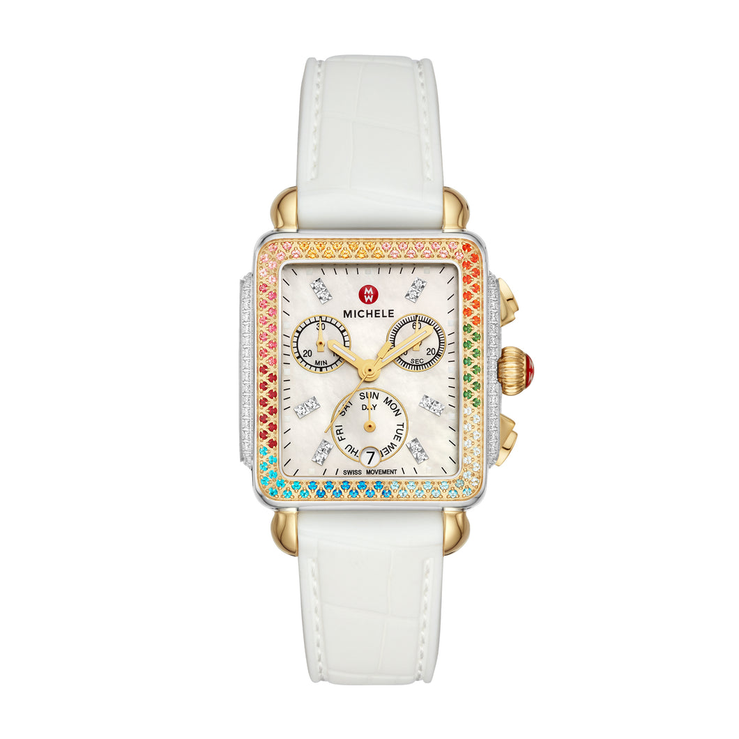 Deco Carousel Two-Tone Diamond Watch