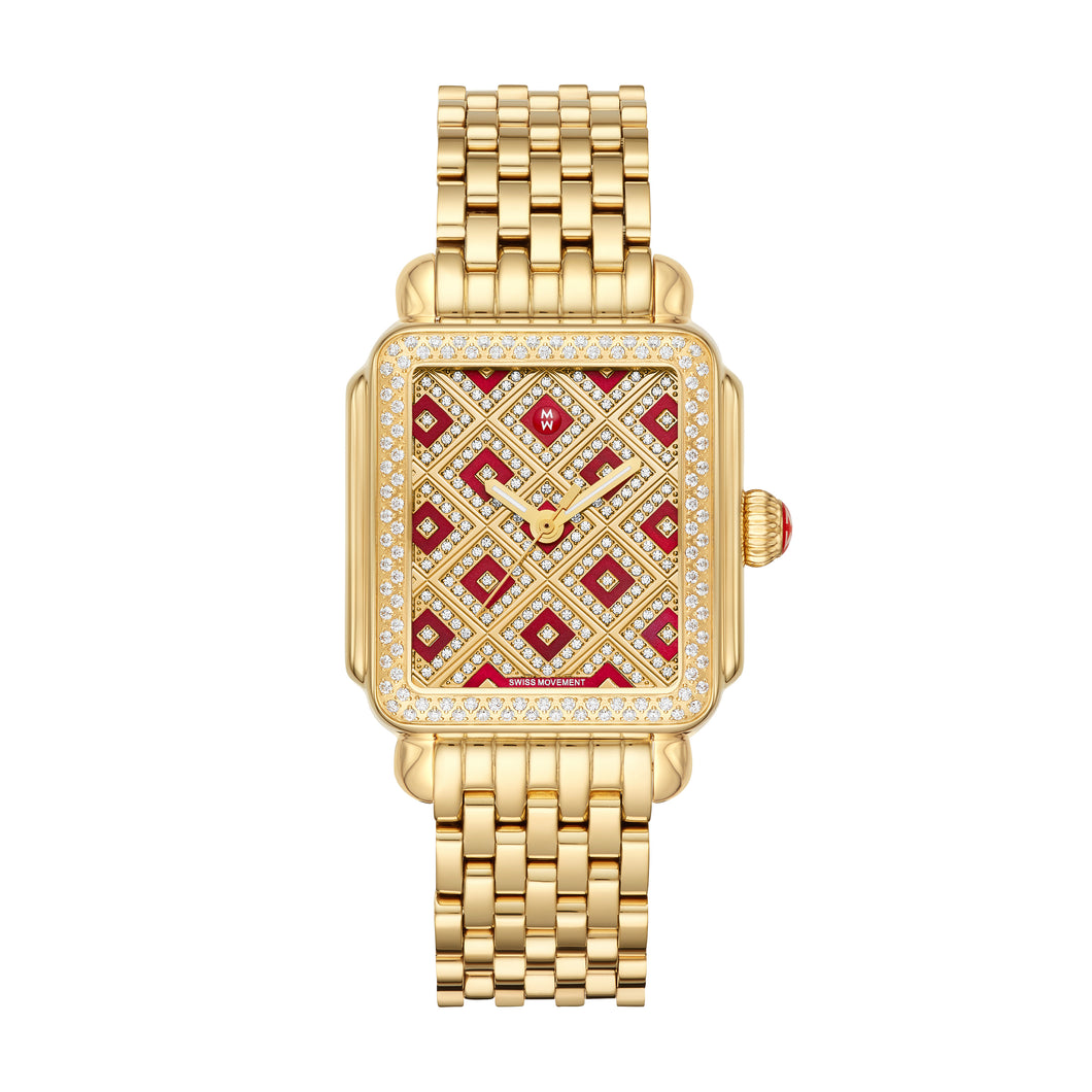 Deco Chateau Gold Diamond Watch