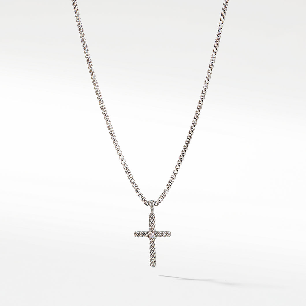 Cross Necklace with Diamond