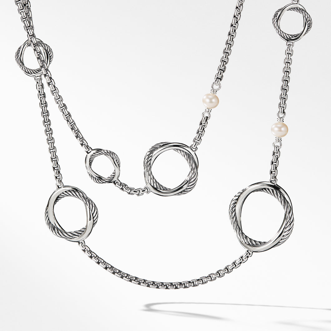 Station Necklace with Pearl