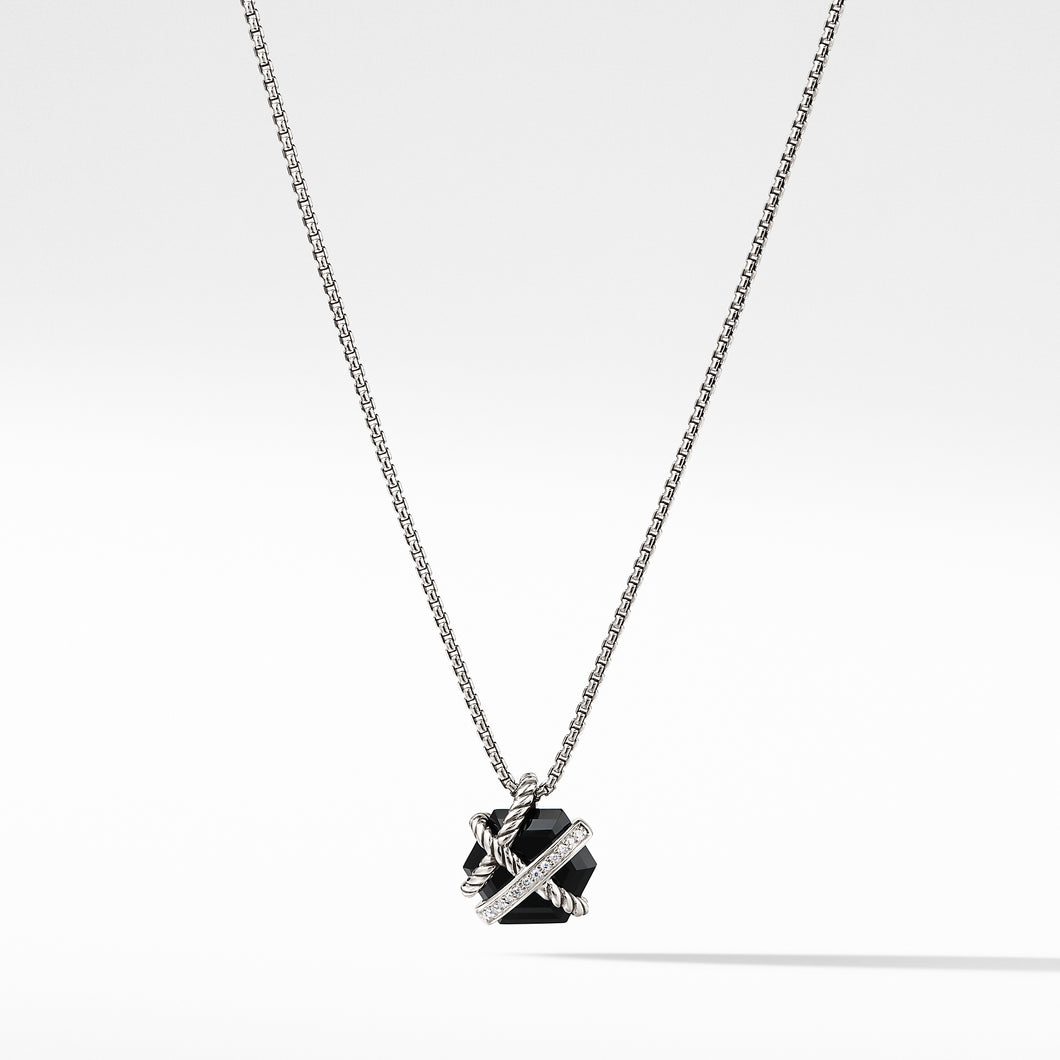 Necklace with Black Onyx and Diamonds