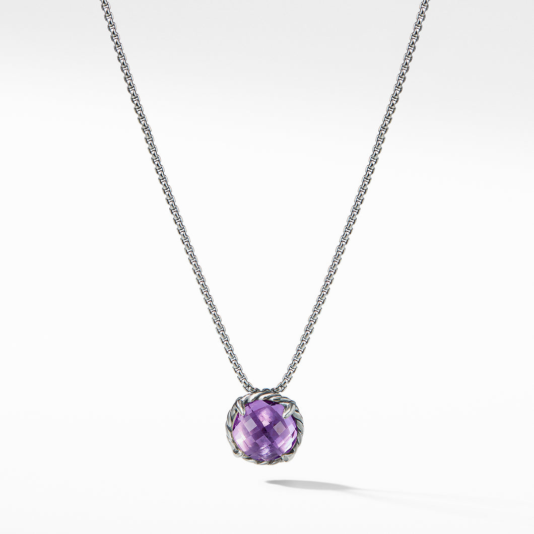 Chatelaine Pendant Necklace with Amethyst