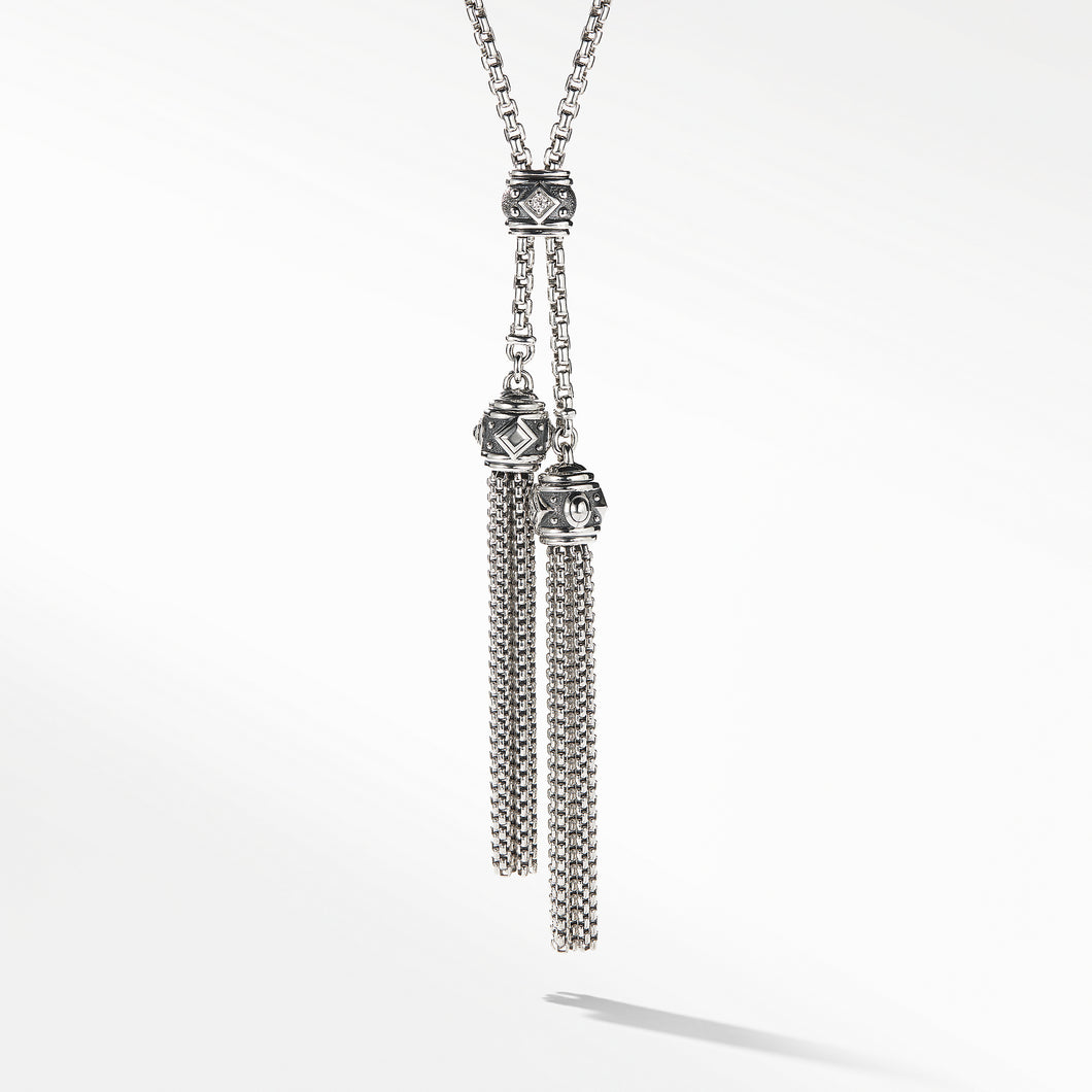 Renaissance Necklace with Diamonds in Silver