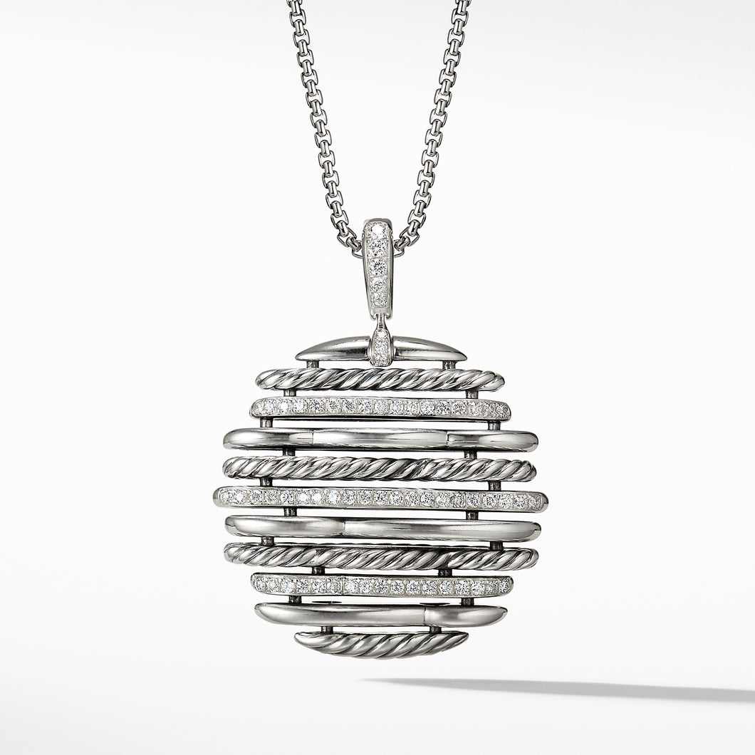 Tides Pendant Necklace with Diamonds