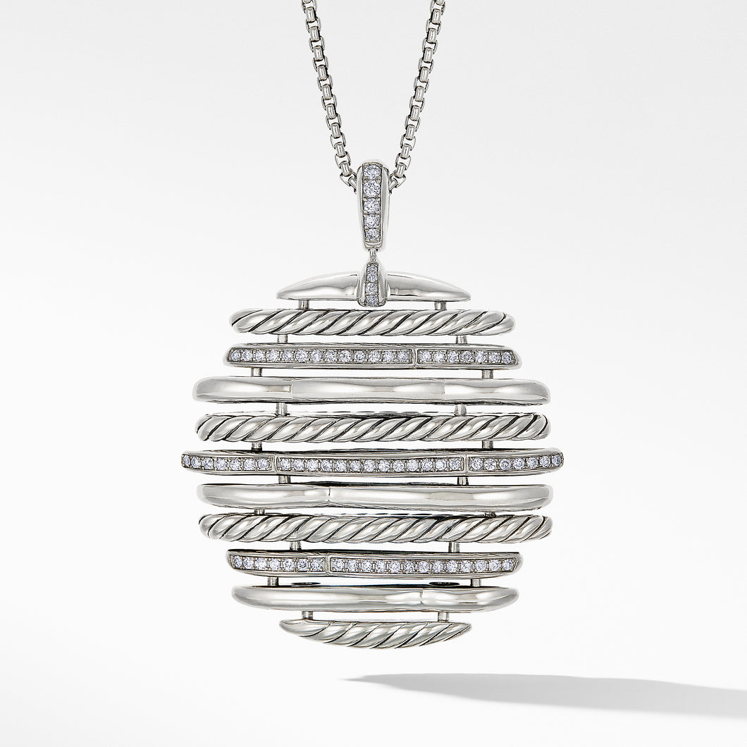 Tides Pendant Necklace with Diamonds