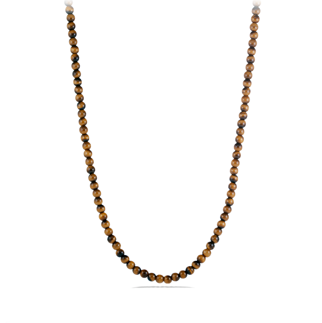 Spiritual Bead Necklace with Tiger's Eye