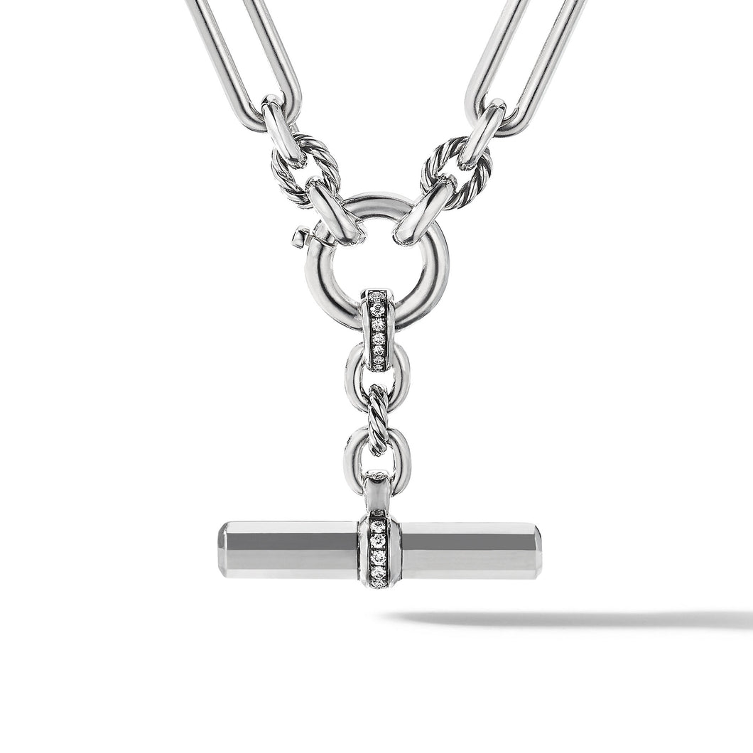 Lexington Chain Link Necklace with Diamonds