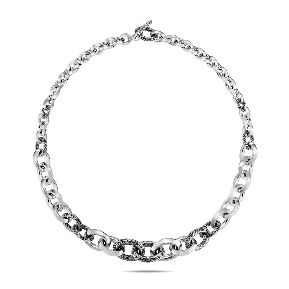 Classic Chain Knife Edge Link Necklace