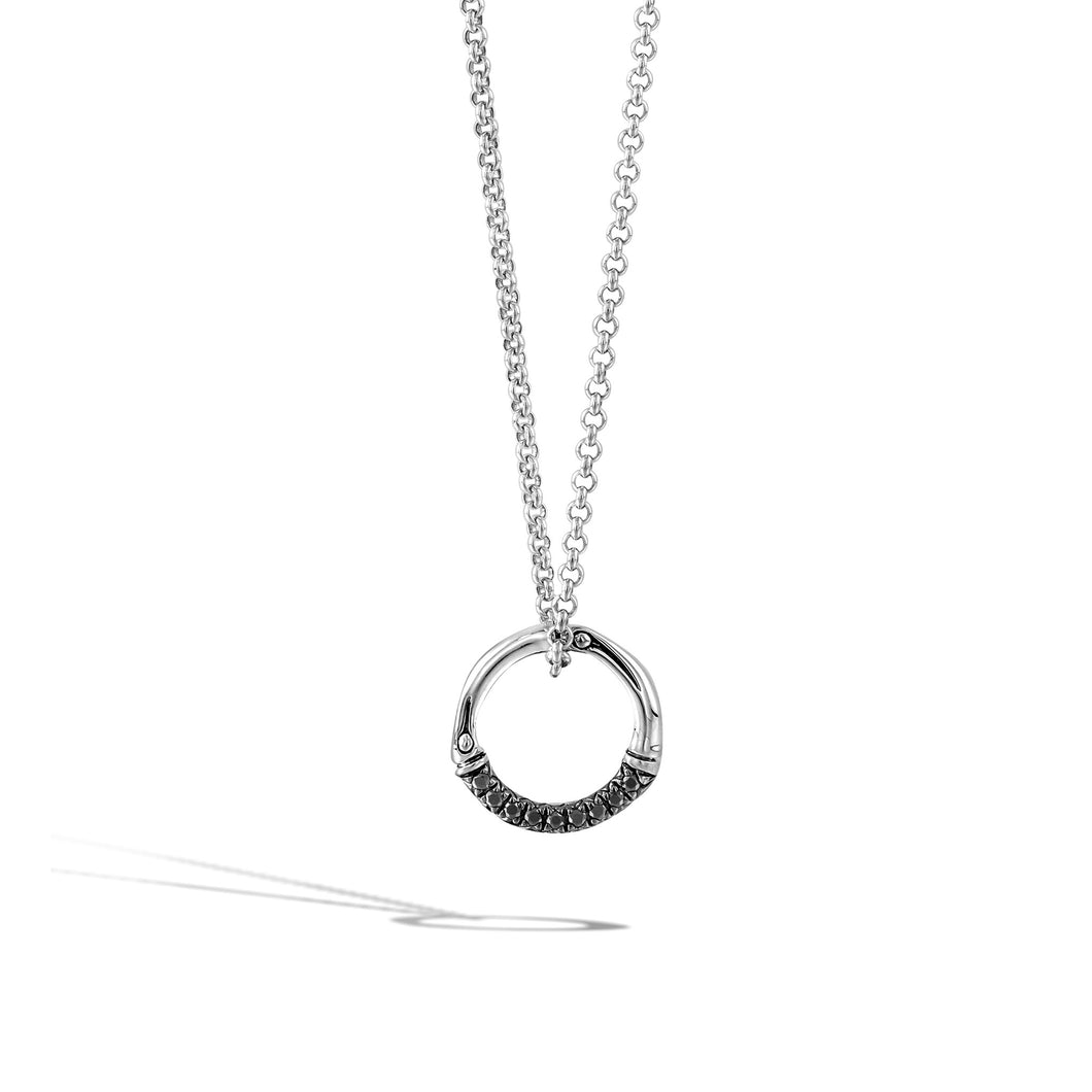 Bamboo Round Charm Pendant