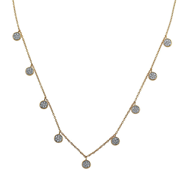 Blaze Lab-Grown Diamond Dangle Necklace - 14k Gold Over Sterling Silver (.46 ct. tw.)