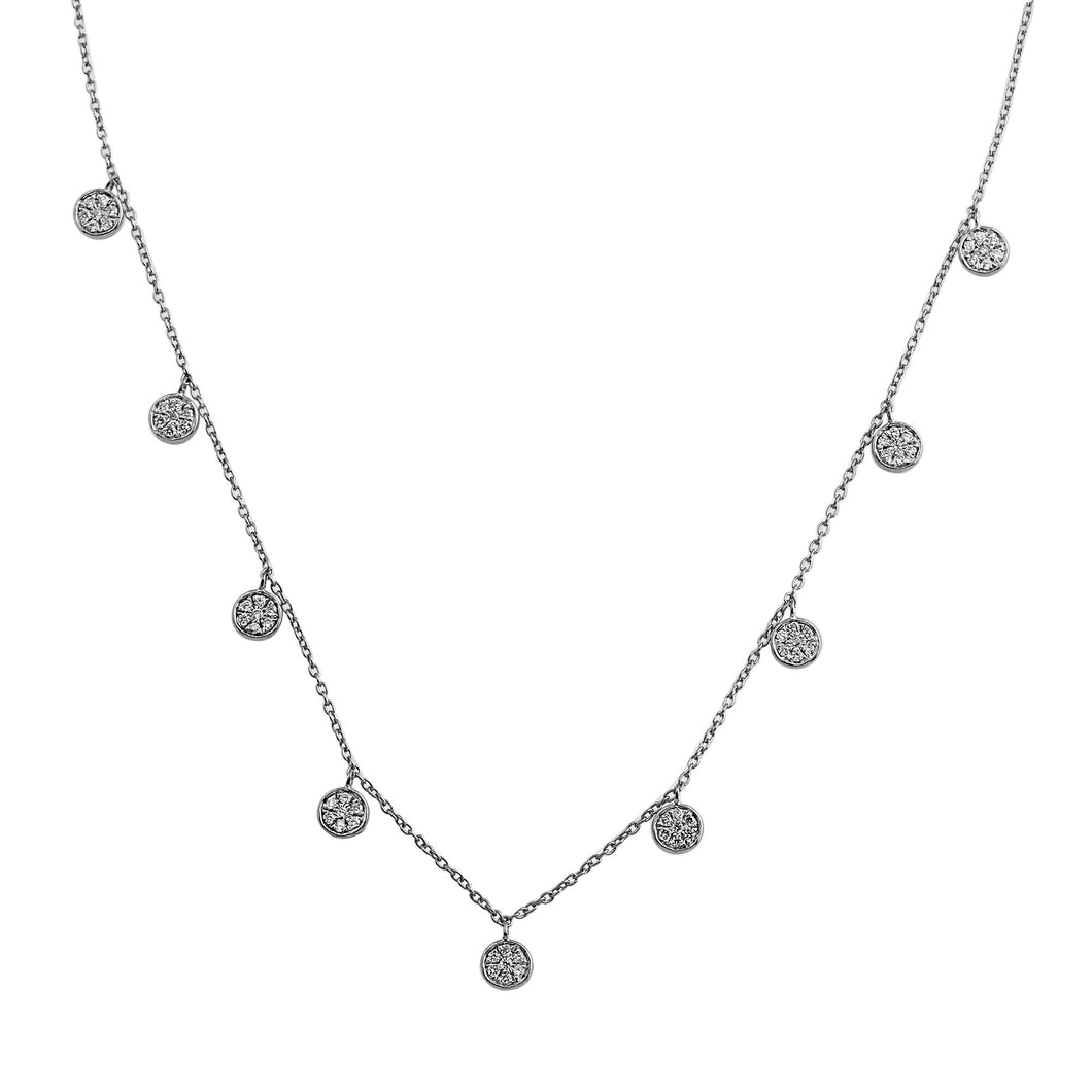 Blaze Lab-Grown Diamond Dangle Necklace - Sterling Silver (.46 ct. tw.)