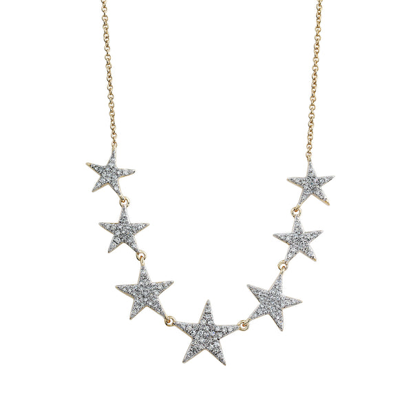 14K Yellow Gold Diamond Pave Star Necklace (0.50 ct. tw.)