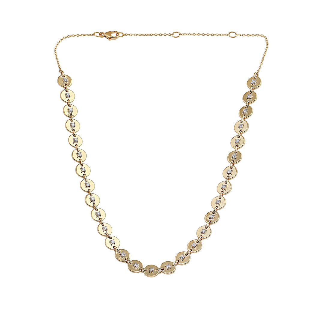 Phoenix Lab-Grown Diamond Choker - 14k Gold Over Sterling Silver (.69 ct. tw.)