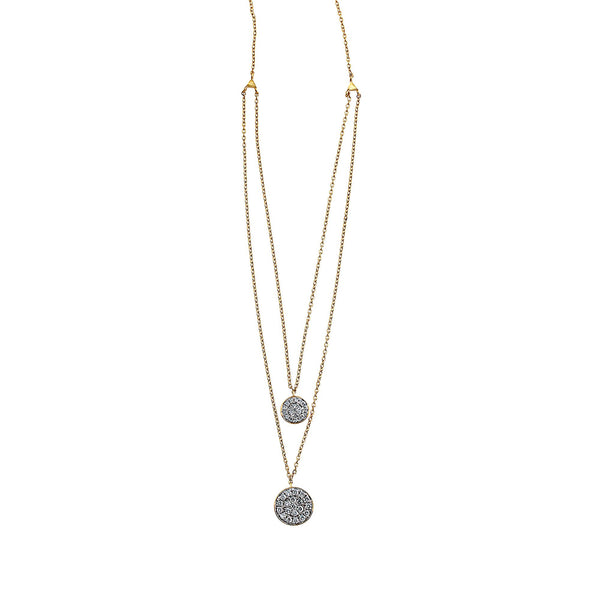Blaze Double Drop Lab-Grown Diamond Pendant - 14k Gold Over Sterling Silver (.51 ct. tw.)